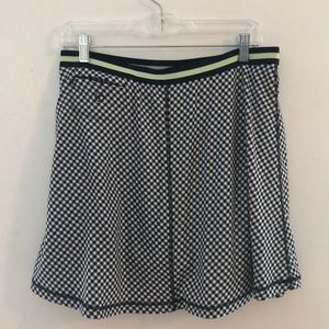 Talbot’s golf skort - black / white gingham check
